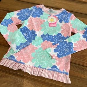 Ruffle Butts Girls Rash Guard